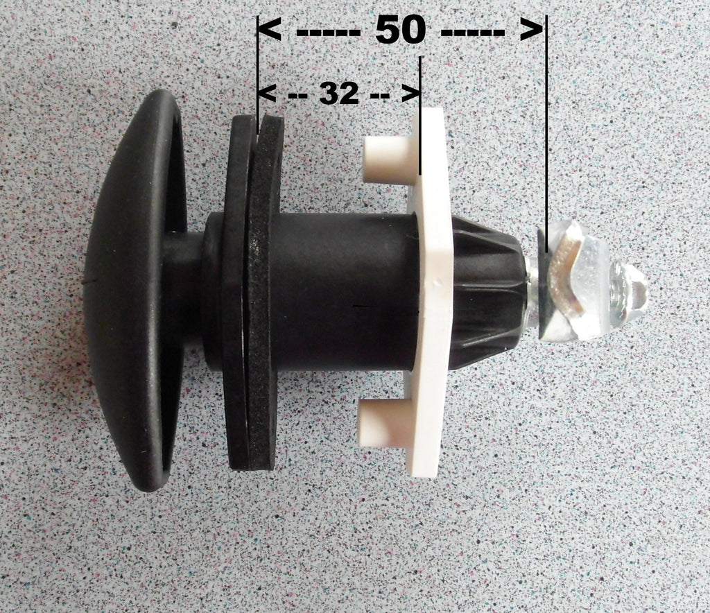 Klappenschloss Ellipse Klein SCHWARZ Drehspann Türschloss STS 215f212-1 NEU