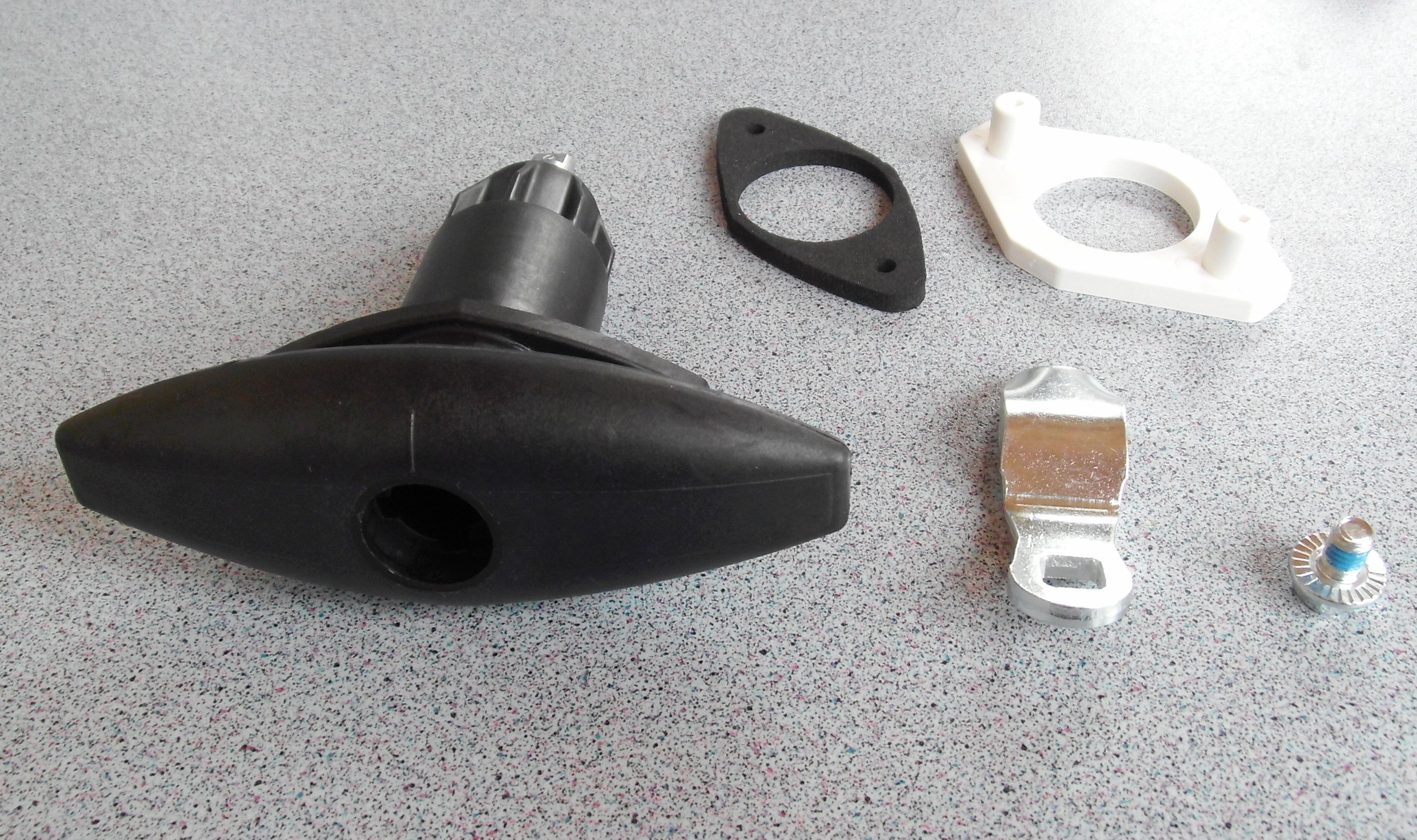Klappenschloss Ellipse Groß SCHWARZ Drehspann Türschloss STS 215f214-1 NEU