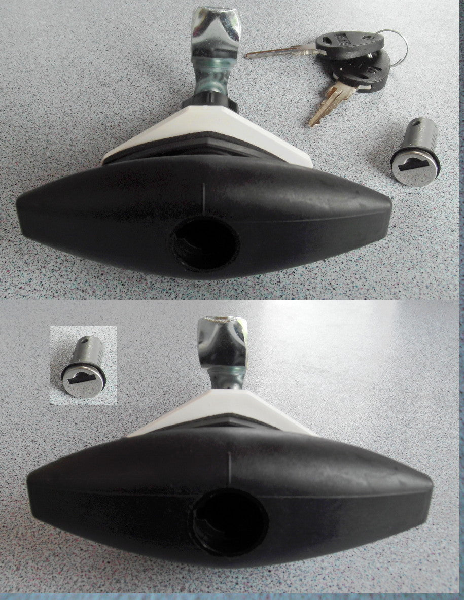 Klappenschloss Paar Ellipse Groß SCHWARZ Drehspann Türschloss mit 2 ident. Zylinder und 2 Schlüssel STS 102810b5+ NEU