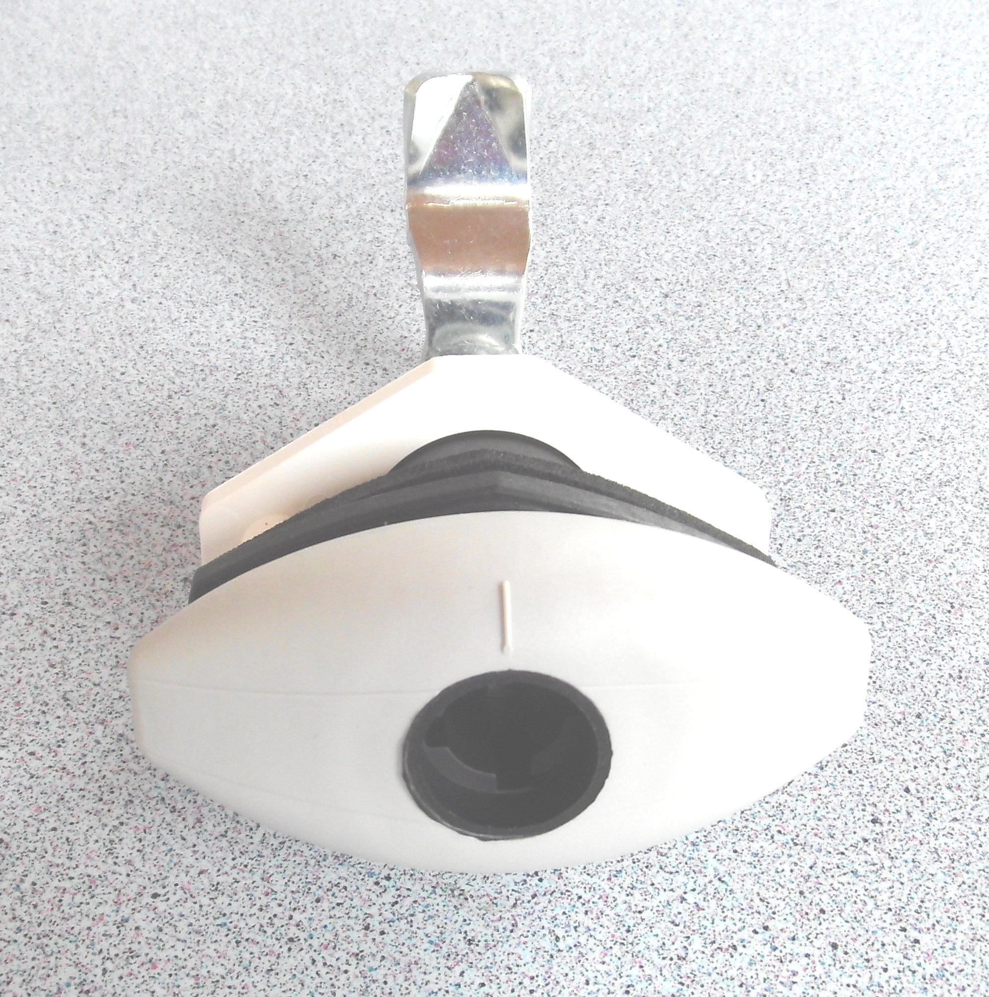 Klappenschloss Ellipse Klein Drehspann Türschloss STS bianco weiß 215f209-1 NEU