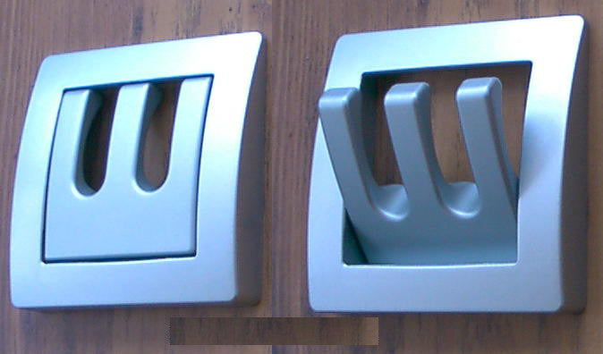 Garderobenhalter silber 1 Stück Haken Garderobe Kleiderhaken klappbar r53363L10 NEU