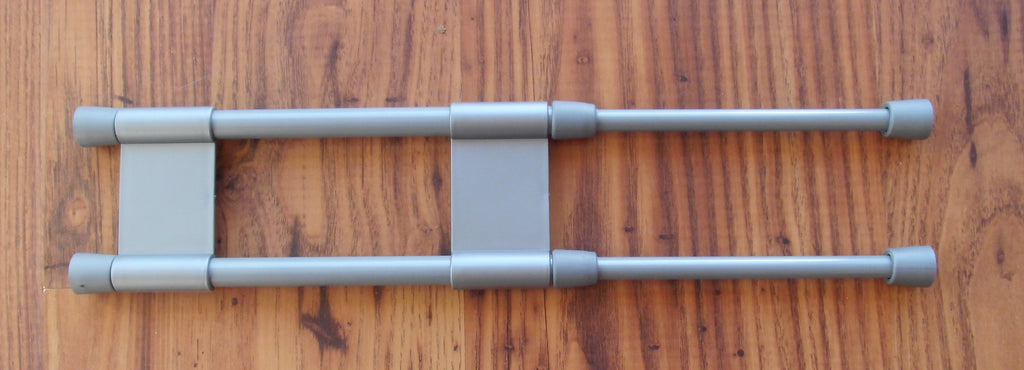 Klemmstange Doppelhaltestange grau Teleskopstange Barkeeper 25-43 cm 915964r NEU