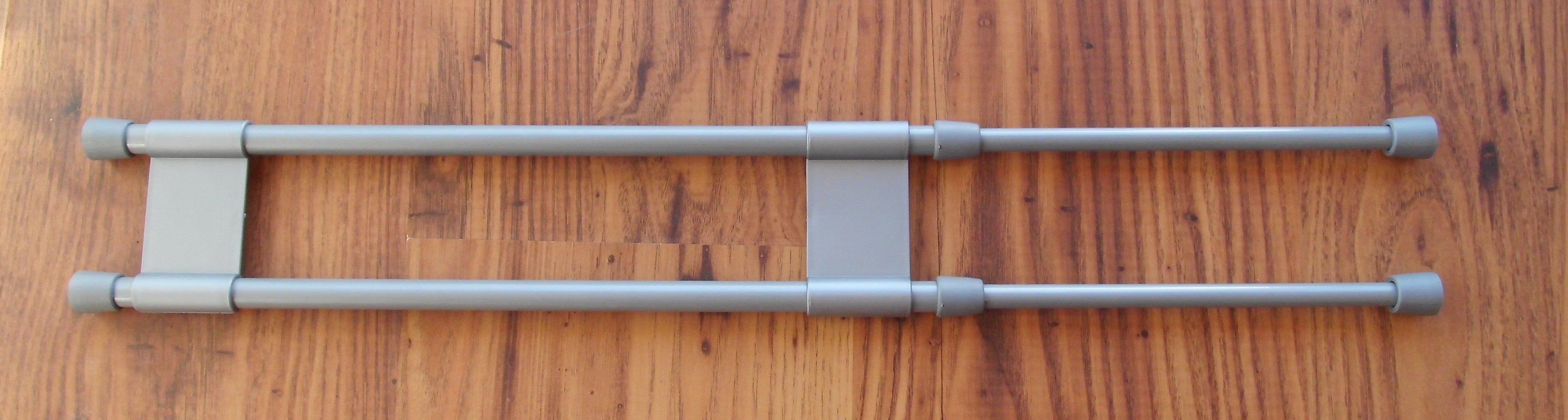Klemmstange Doppelhaltestange grau 41-71cm Teleskopstange Barkeeper 915965r NEU
