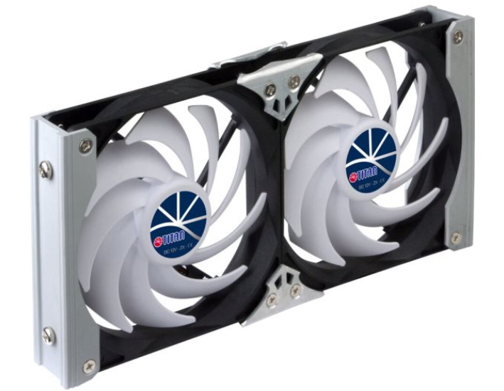 Doppel Kühl Ventilator 12/24 V Panel Kühlschrank Lüfter Titan 35133f NEU