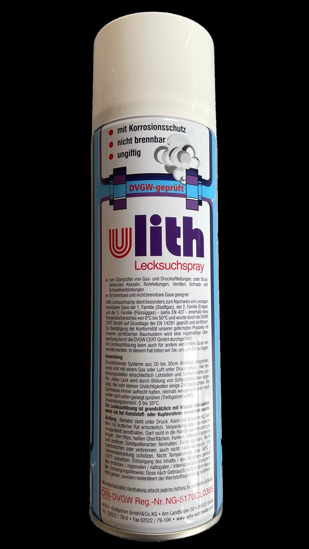 Gas Lecksuchspray Ulith 400 ml Spraydose Prüfspray 33100m  NEU