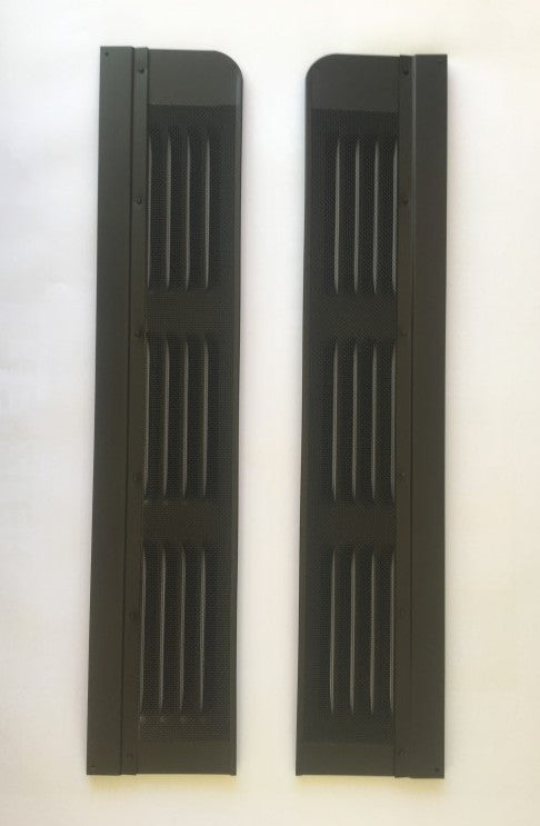 Lüfterbleche Lüftungsgitter Fahrerhaus Fenster re.+li. VW Bus T3 86420f NEU