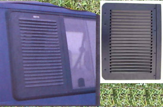 Lüftungsgitter Frischlüfter groß für Schiebefenster LINKS VW Bus T4 140677Lg NEU