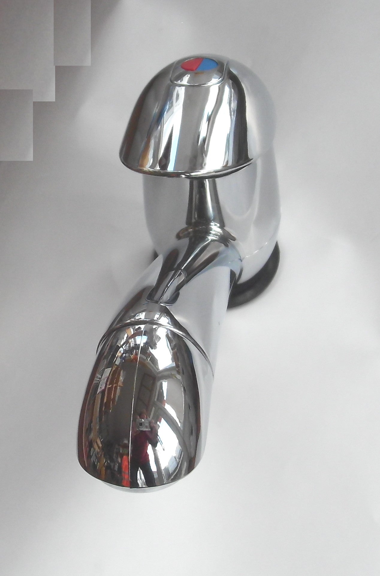 Wasserhahn Mischer Pelikan chrom Reich Microschalter kalt/warm 300f696 NEU