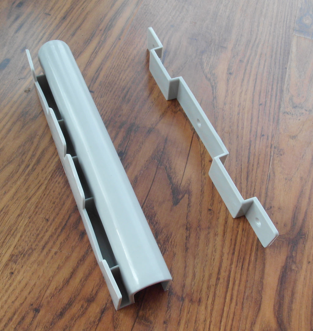 Abfallbehälter Wandmontage mittelgrau Müll Box Abfall Mülleimer 92108r NEU