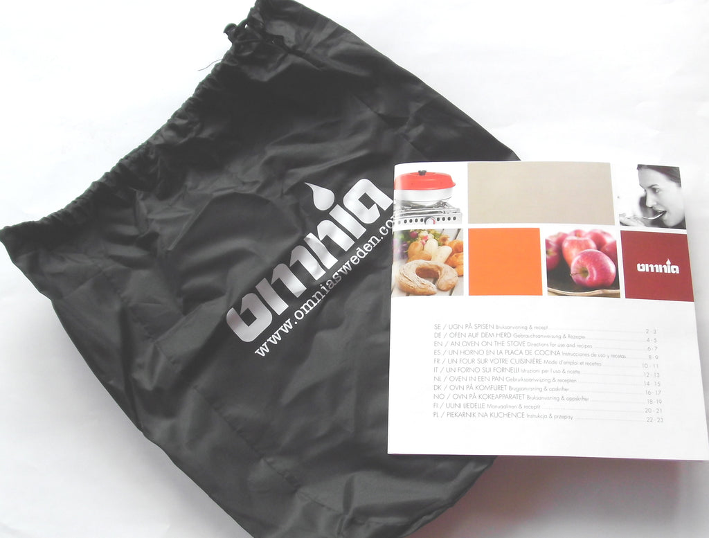 Omnia Campingbackofen Grundset rot 2 L mit Tasche und Anleitung 92218r18 NEU