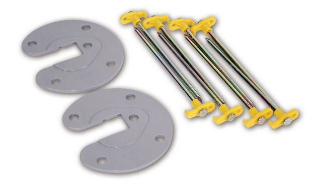 Fiammastor Plate Kit Fiamma Markisen Stützplatten Stützfuß Sicherung 90290Lg NEU