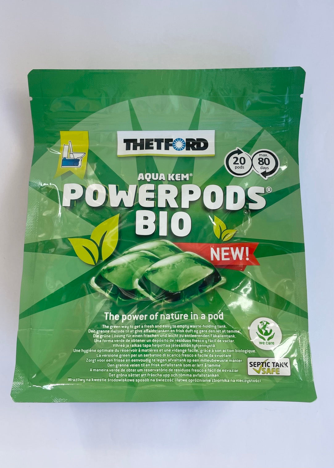 Thetford Aqua Kem Powerpods Bio 20 Pods Sanitärzusatz Toilette 301f653 NEU