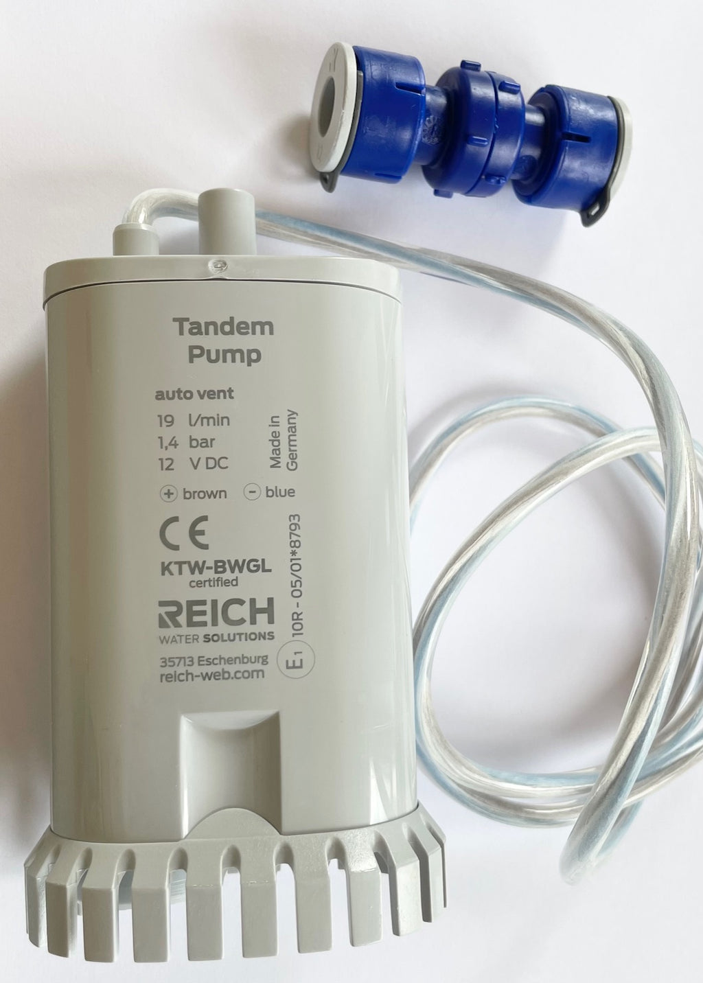 Wasserpumpe Tauchpumpe 19 L Tandem 1,4 bar Entlüftung Uniquick Pumpe 72199m NEU