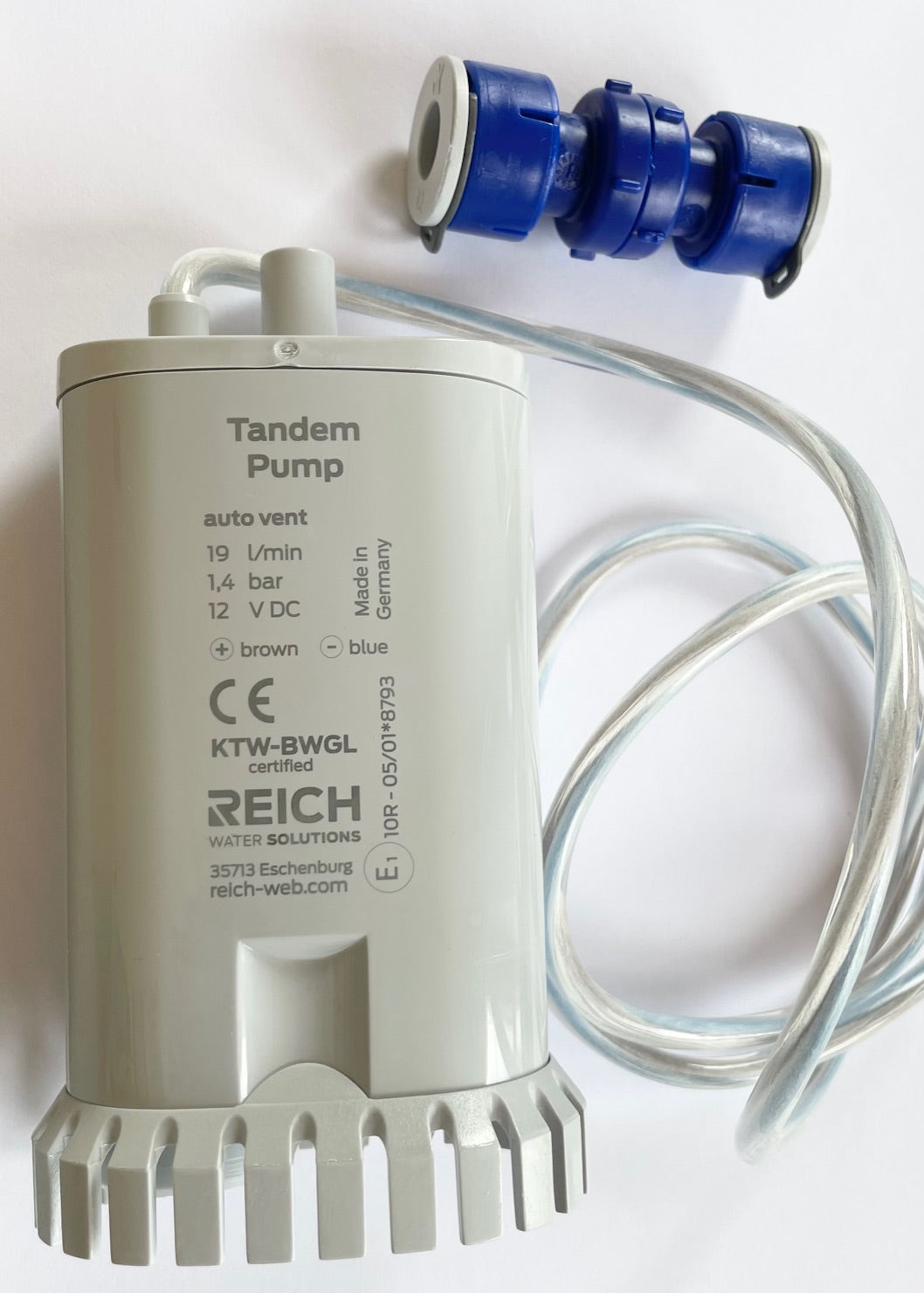 Wasserpumpe Tauchpumpe 19 L Tandem 1,4 bar Entlüftung Uniquick Pumpe 72199m NEU
