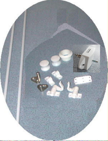 Push Lock + Stangen Schloss beidseitig weiß Schlösser komplett 200205Lg NEU