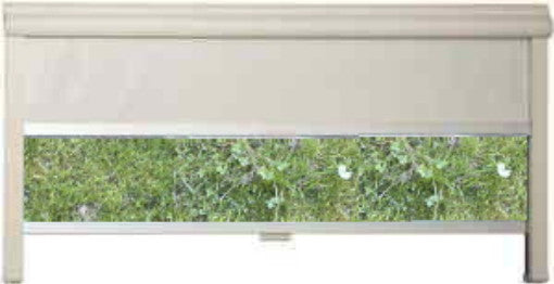 Innenrahmen grau mit Rollo u. Moskitonetz 75 cm Remis Remiflair I 88515f NEU