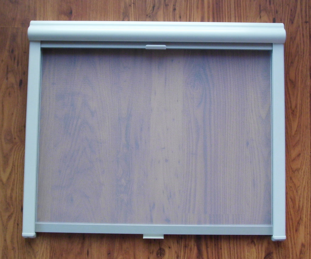 Innenrahmen grau mit Rollo u. Moskitonetz 75 cm Remis Remiflair I 88515f NEU