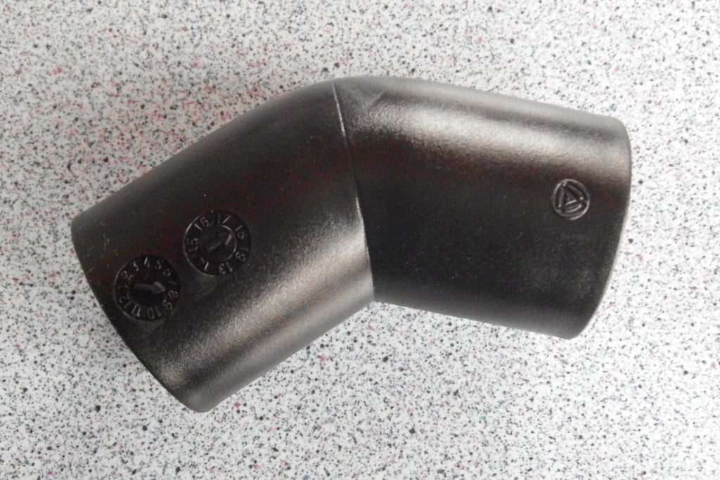 45° Winkel schwarz für Abwasser Rohrsystem 28 mm steckbar Reich 300f241 NEU