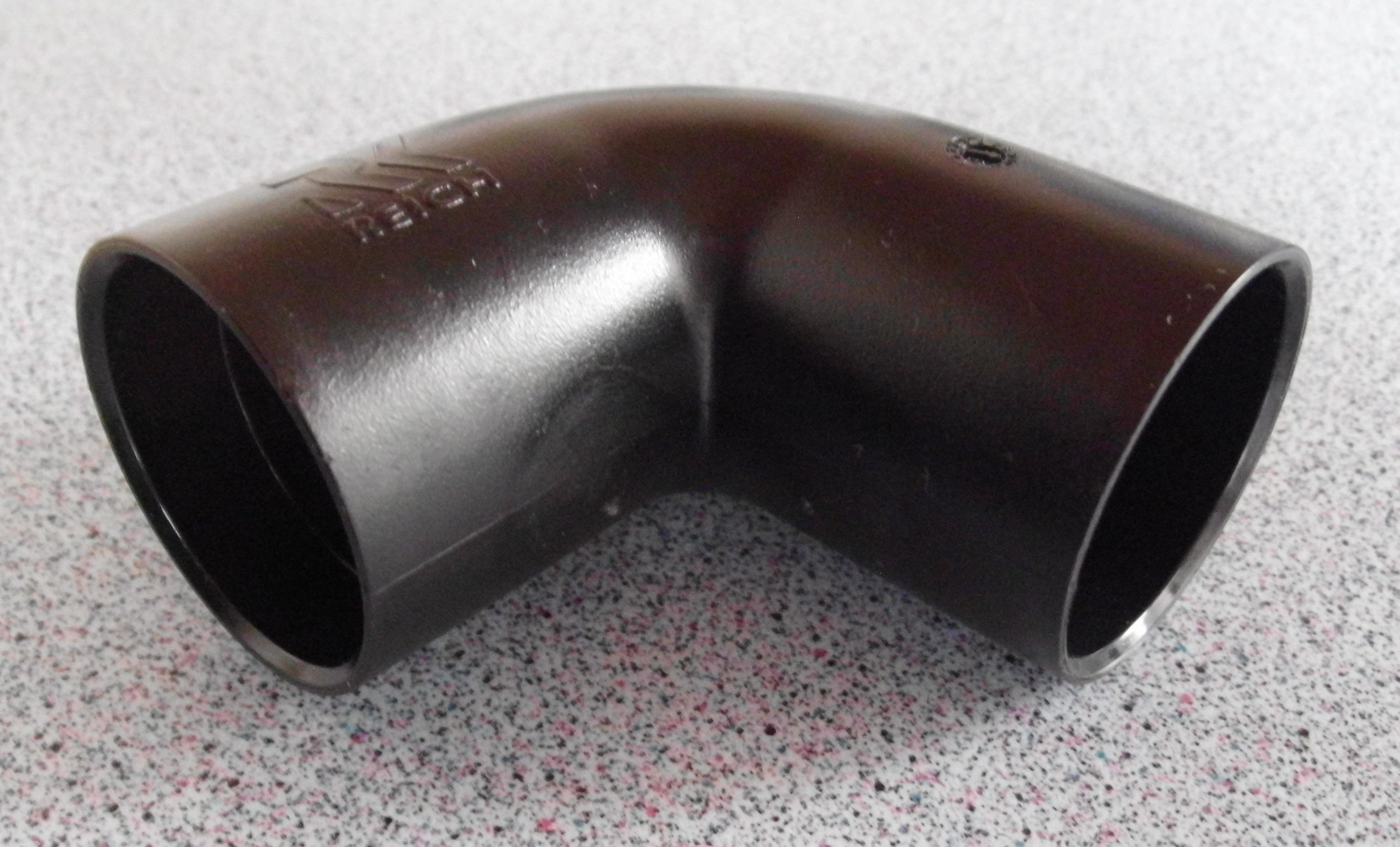 90° Winkel schwarz für Abwasser Rohrsystem 28 mm steckbar Reich 65163r10 NEU