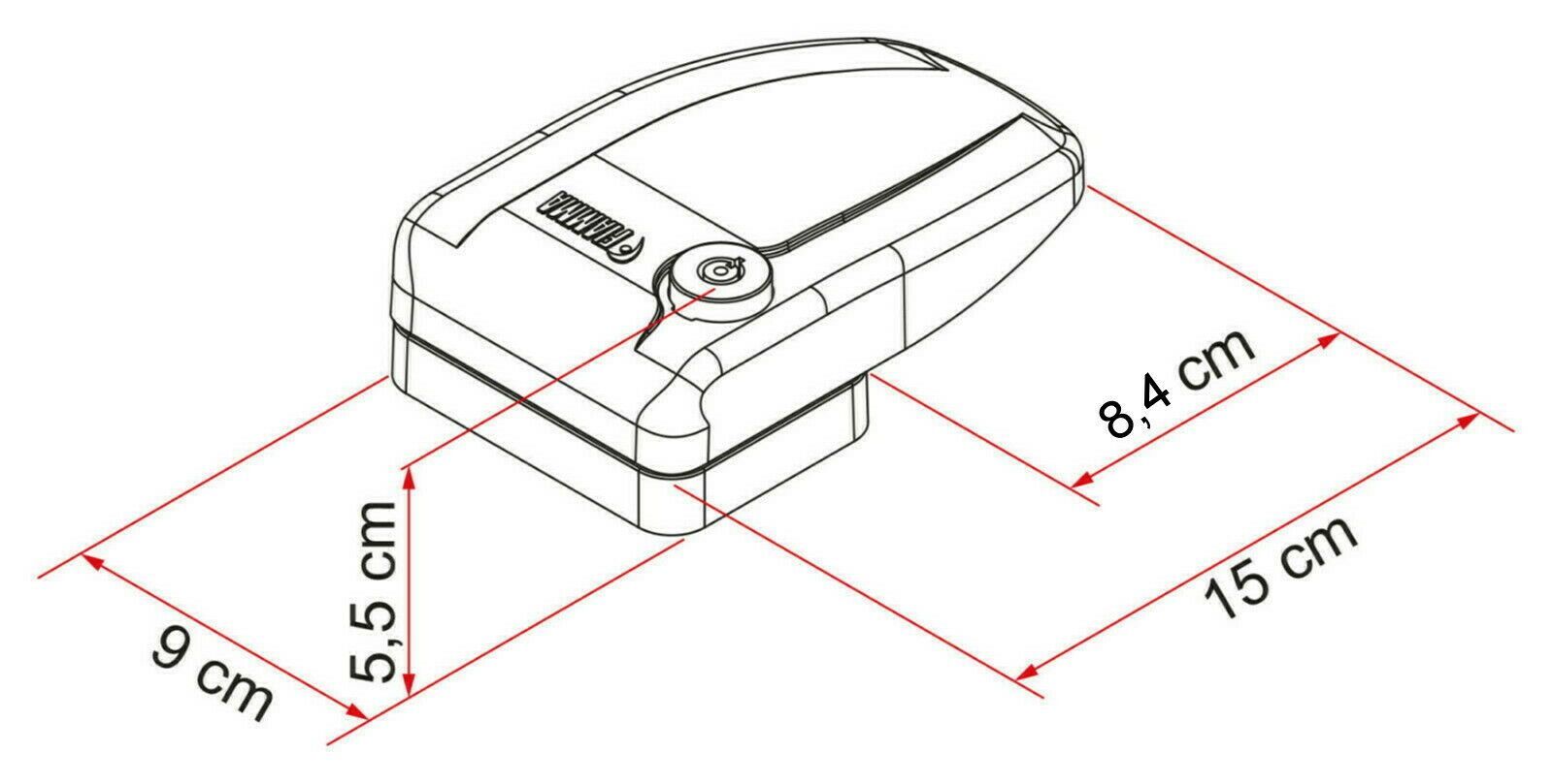 Safe Door weiß Zusatz Sicherheit Schloss Türsicherung FIAMMA 214f344 NEU