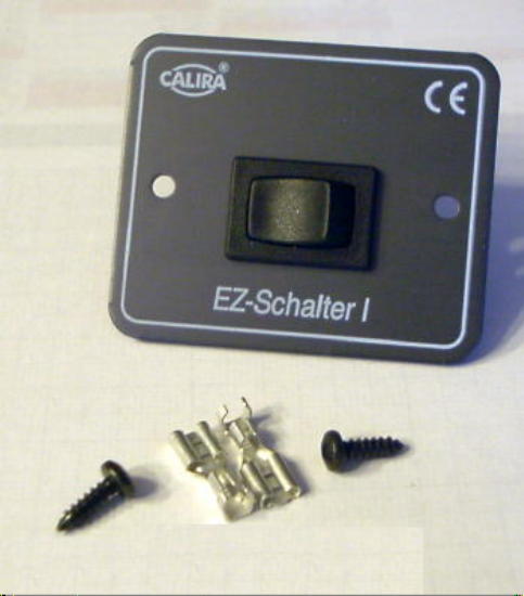 Schalter schwarz Einbauschalter Frontplatte Wippschalter Ein/Aus 12 V 81233r NEU