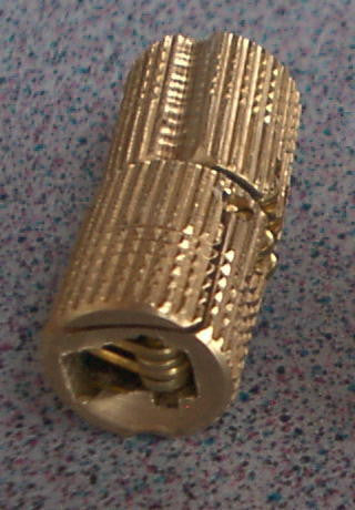 Zysa 14 mm Scharnier 2 Stk. Messing für Küchenplatte 200046Lg NEU