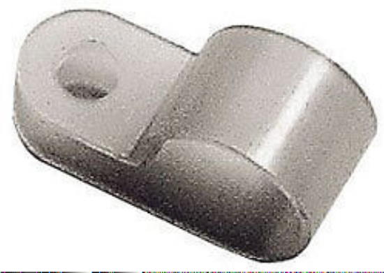 Befestigungsschelle Schlauchschelle Kunststoff Schelle weiß 16 mm r651570L100 NEU