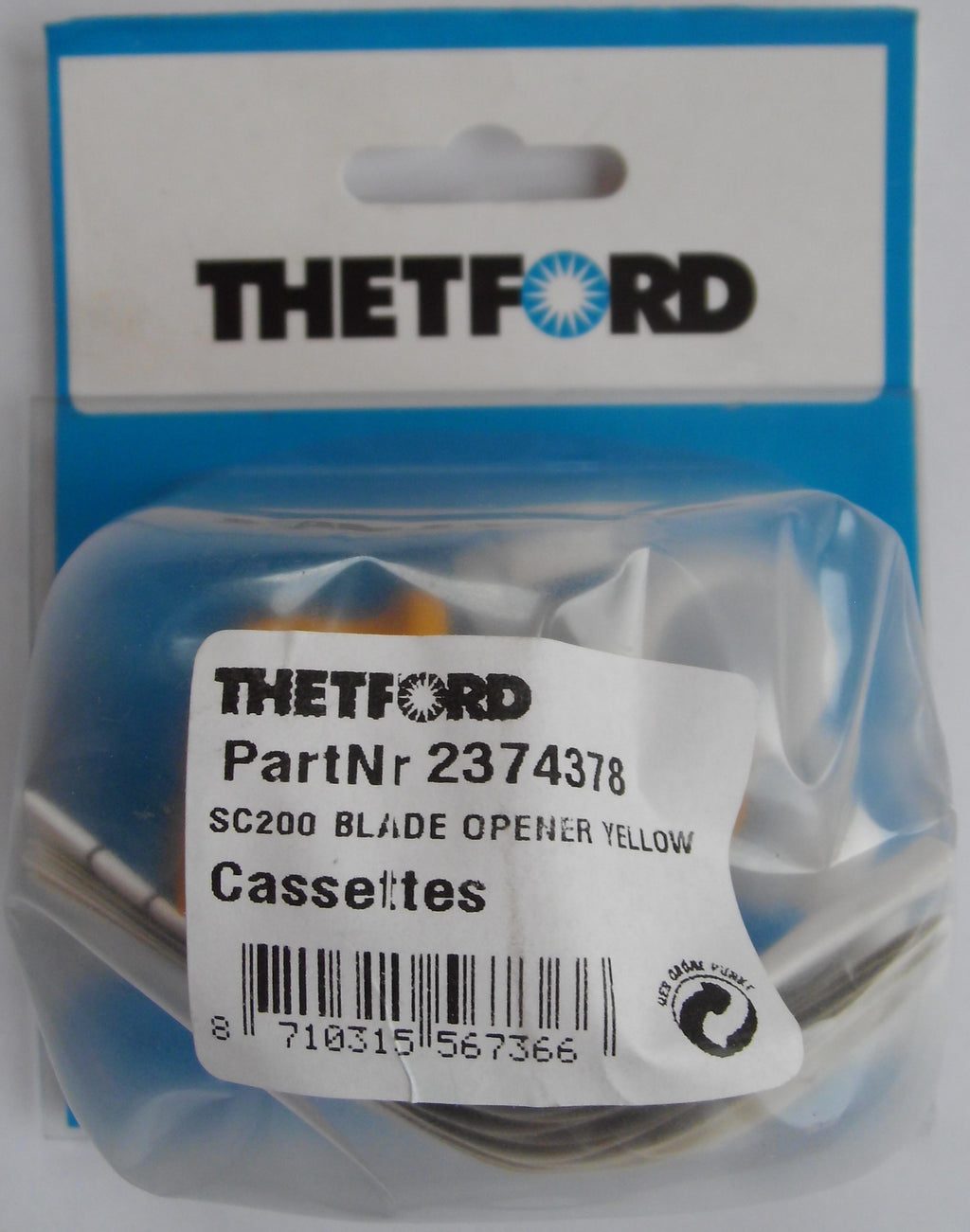 Hebel Schieber für C200 C 200 Thetford Cassette, Griff Schieberknauf gelb 183323b2 NEU