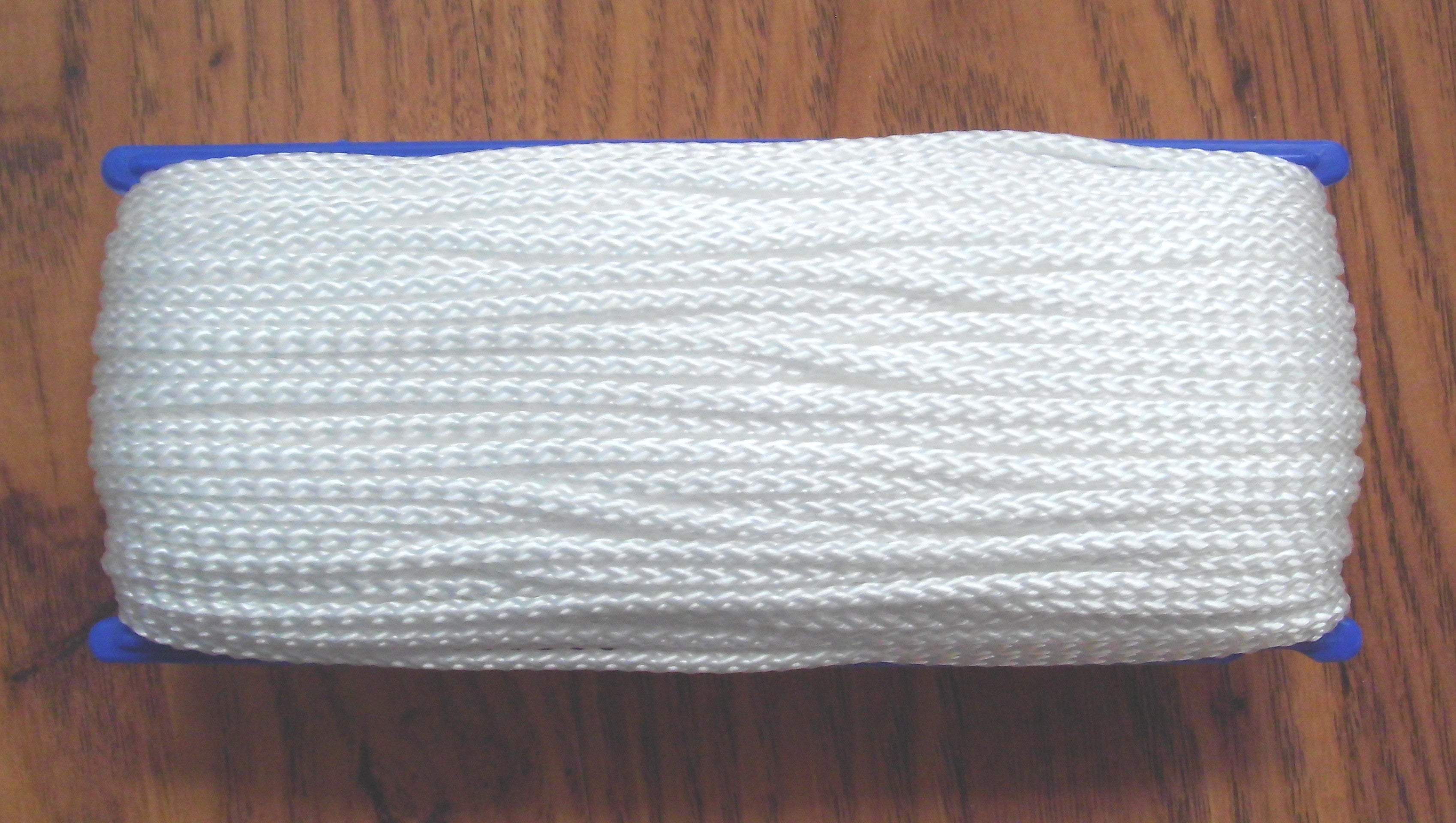 Zelt Leine 50m Spannleine Wäscheleine auf Haspel 3mm weiß 18735p NEU