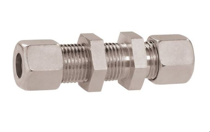 Schottverschraubung Gas Verschraubung gerade für 8mm Rohr GOK 310f618-1 NEU