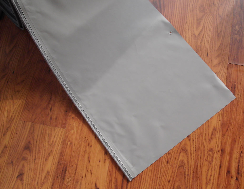 Bodenschürze 5m hellgrau Premium NW 7 Keder H:50cm Wohnwagen 86558f NEU