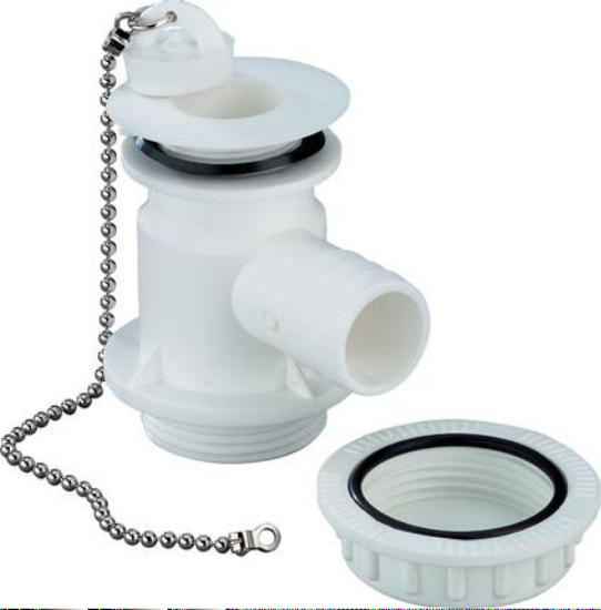 Ablaufgarnitur Auslaufstutzen Siphon Geruchsverschluss Stöpsel 25mm 90° Winkel 643061r NEU