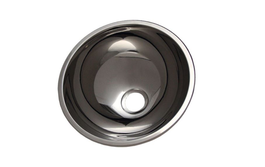 Waschbecken Spüle Einlegemulde Edelstahl rund 300 mm Ø 705096r NEU
