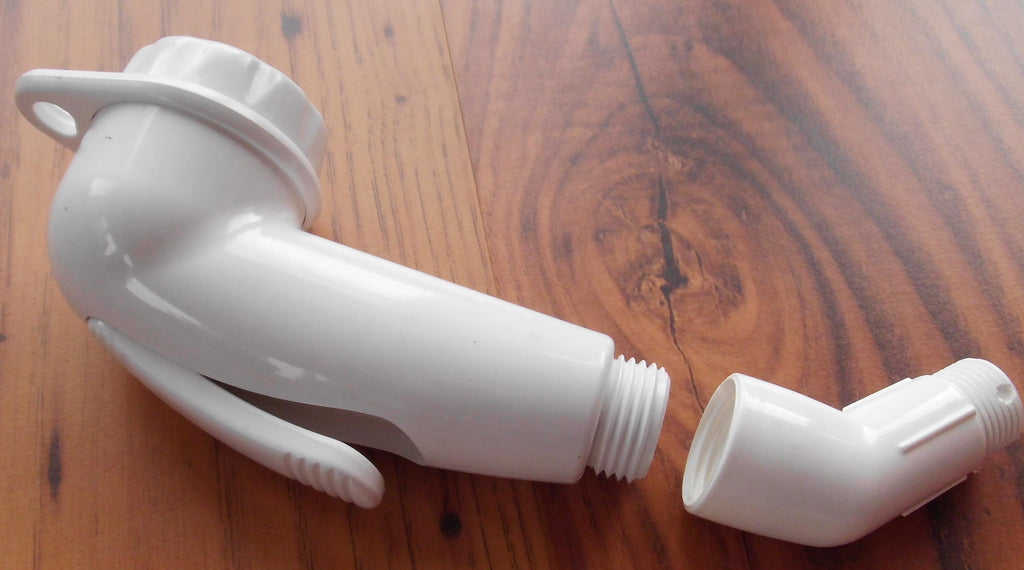 Dusche Stellbrause Brause, Adapter Kunststoff weiß Impuls Dauerlauf 300f655 NEU