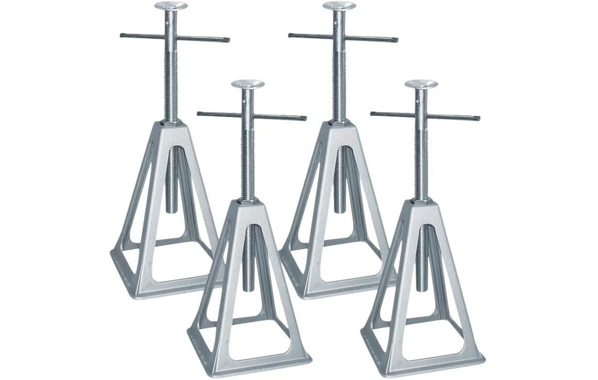 Stützbock Set 4 St. Alu 1000kg Tragkraft Stützbocksatz 324055b2 NEU