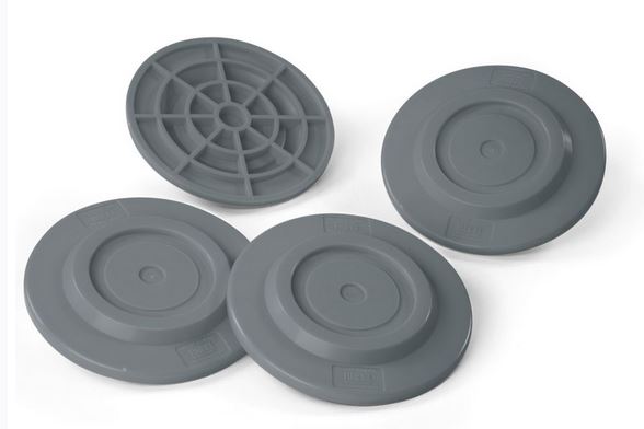 Stützplatten Set 4 St. Fiamma f. Wohnwagen Kurbelstütze 136f005 NEU
