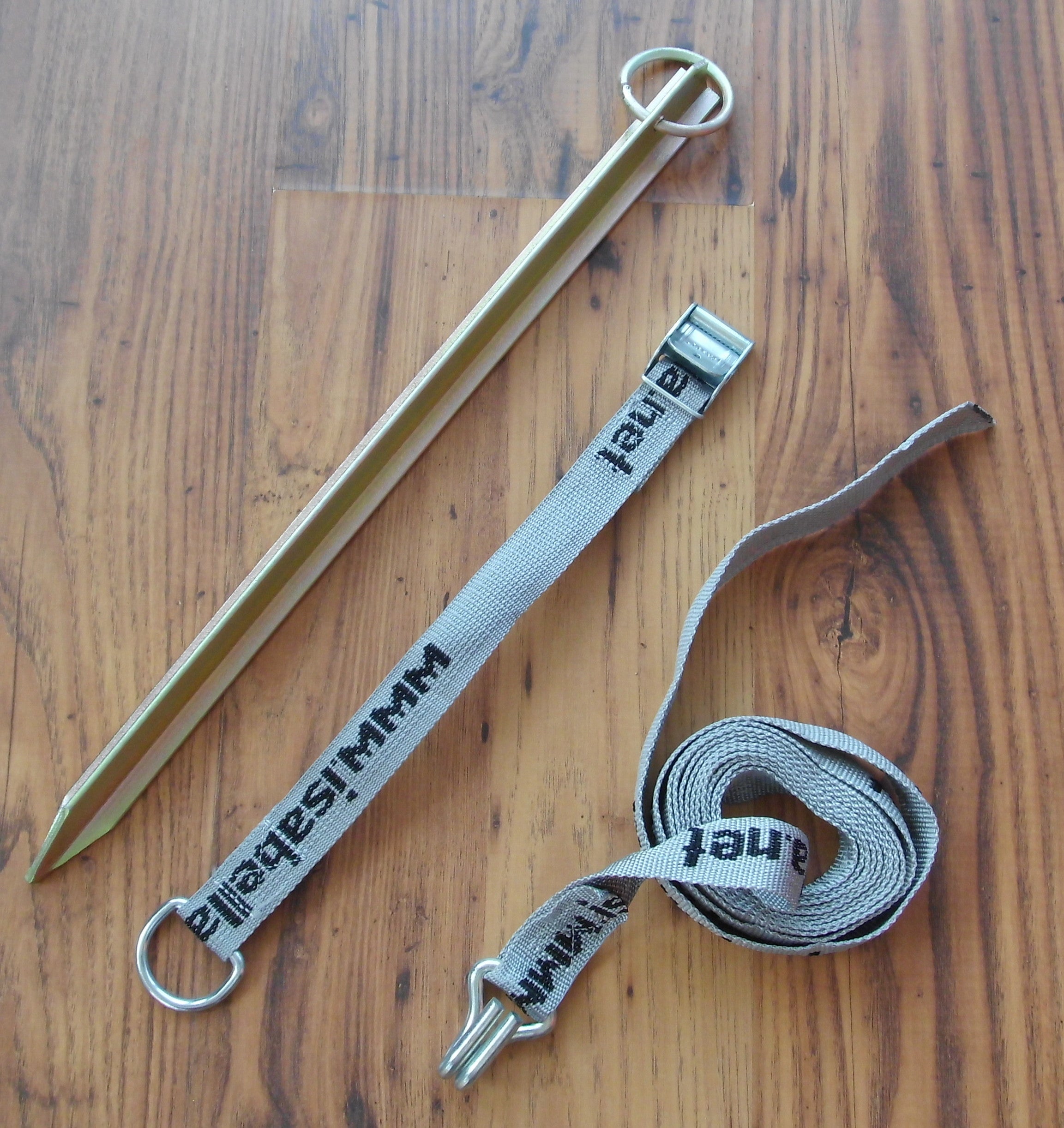 Sturmband Abspannband 2,5 m Hering 40 cm für Vorzelt Spannband 16280m NEU