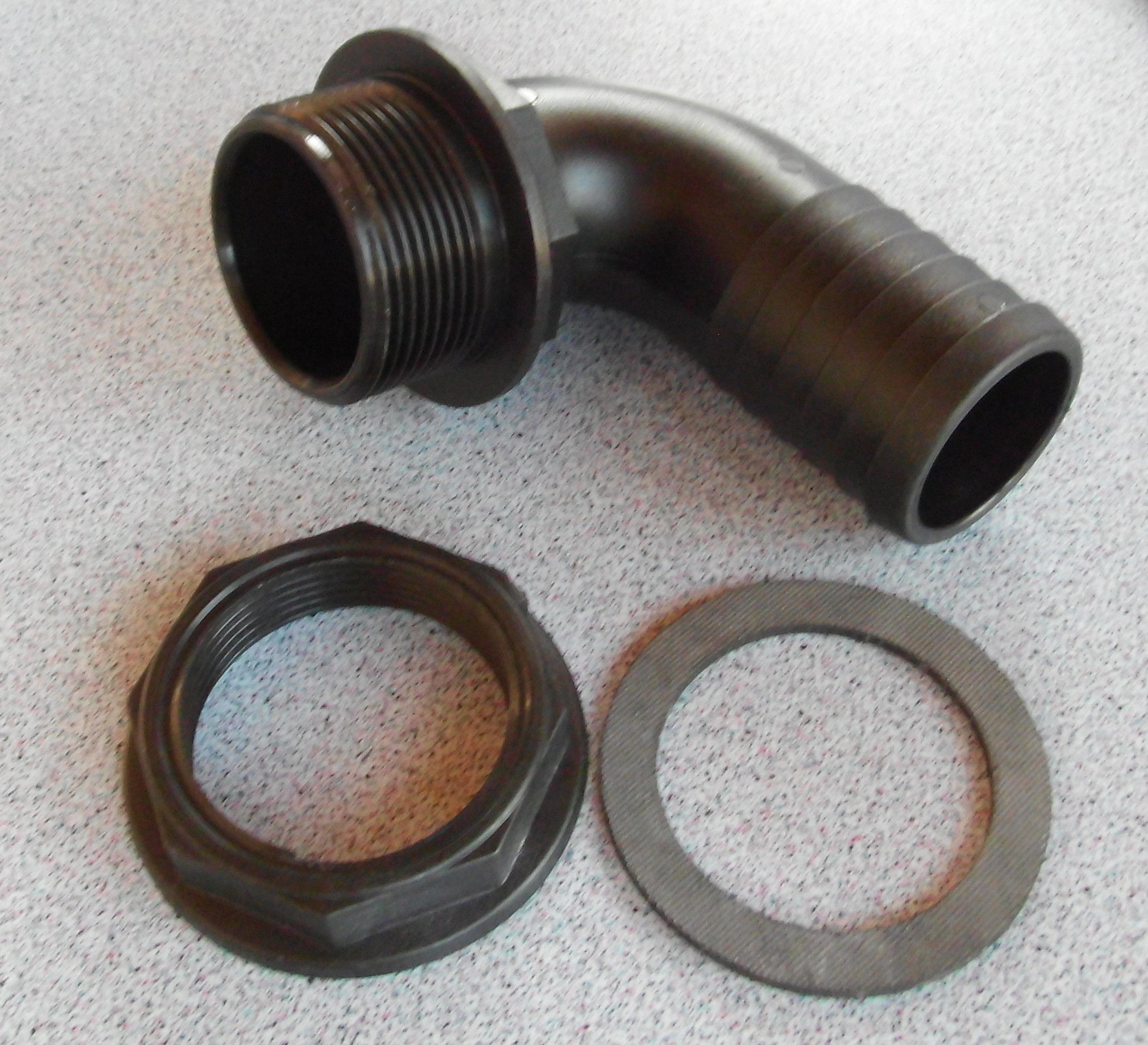 Füllstutzen 40 mm winkel Schlauchanschluss Anschluss Wasser 122840b6 NEU
