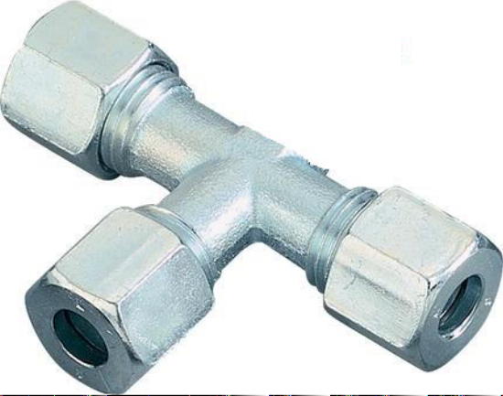Gas Verschraubung T Schneidring Verschraubung für 10mm Rohr Gasrohr 310f620-1