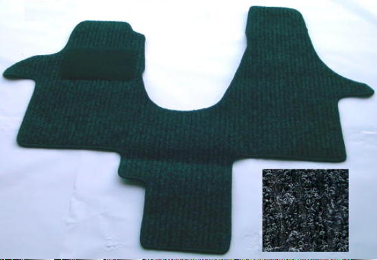 Fahrerhausteppich groß mit Gang Fussmatte Ripp Teppich VW Bus T 5 T5  4494a NEU