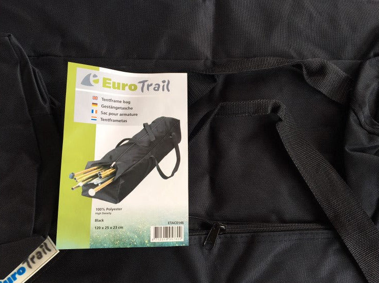 Tasche Zelttasche 120 x 25 x 23cm stabil schwarz für Zelt Gestänge 82107m NEU