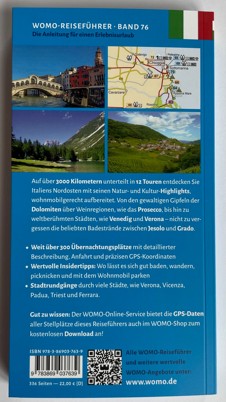 Entdeckertouren mit dem Wohnmobil Venetien Friaul WOMO Reiseführer Band 76 NEU