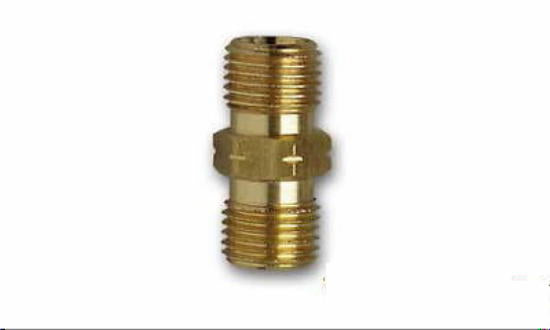Gas Schlauch Kupplung beidseitig 1/4 links Gew. Adapter Verbinder 310f933-1 NEU