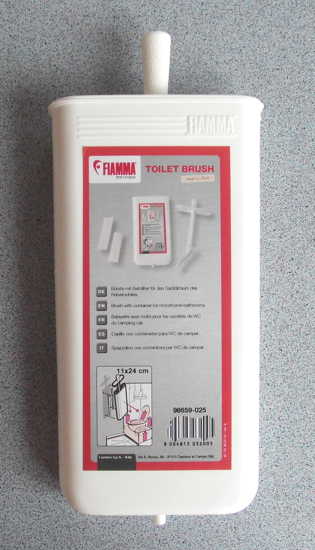 Toilettenbürste Mini WC Kunststoff-Bürste mit Schale 90927m NEU