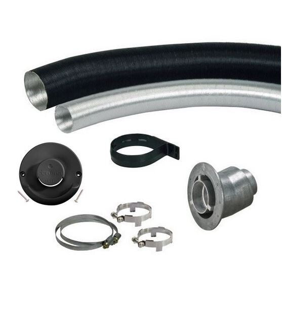 Wandkamin Set E2800/4000 Combi+Schlauch ZR80 schwa f. Truma Heizung 309f680+685 NEU