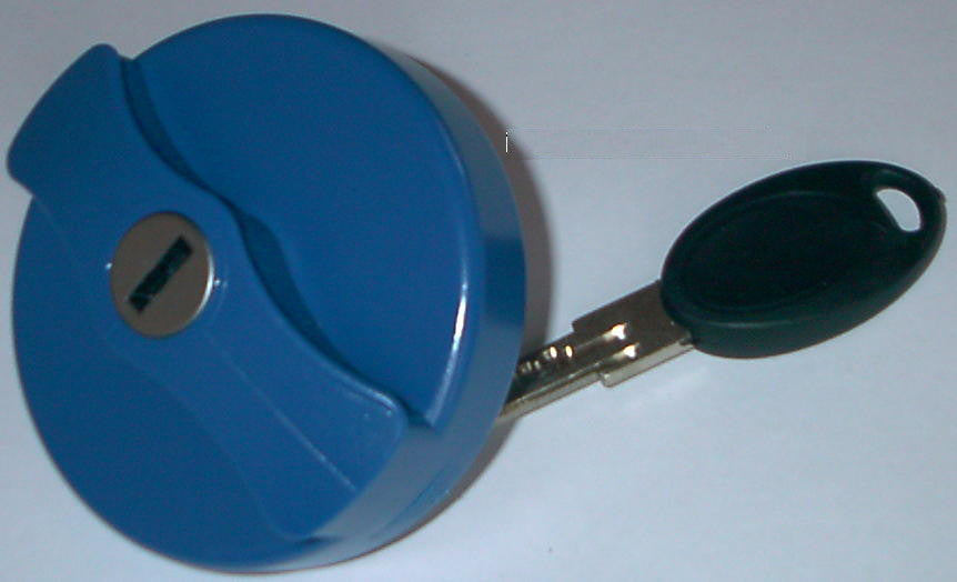 Wasserdeckel Ersatzdeckel BLAU Schloss + 2 FF/HSC Schlüssel f. Einfüllstutzen 300f317++ NEU