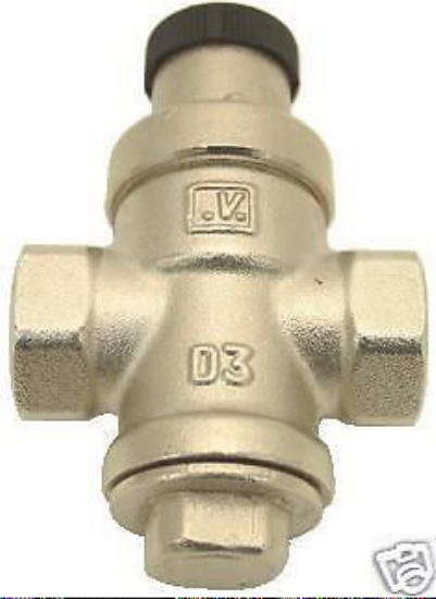 Wasserregler Regler 1-4 bar Druckminderer Messing, Nickel 1/2 Zoll 300f140 NEU