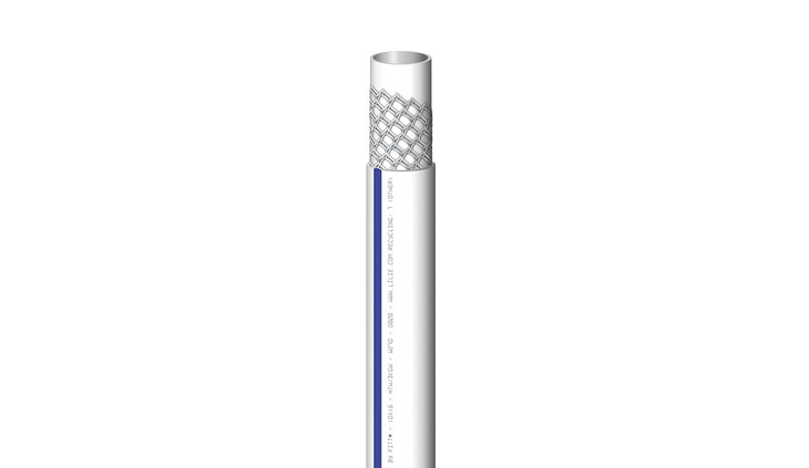 Wasserschlauch Trinkwasser weiß/blau Druckschlauch 10mm innen je Meter 650002r Neu