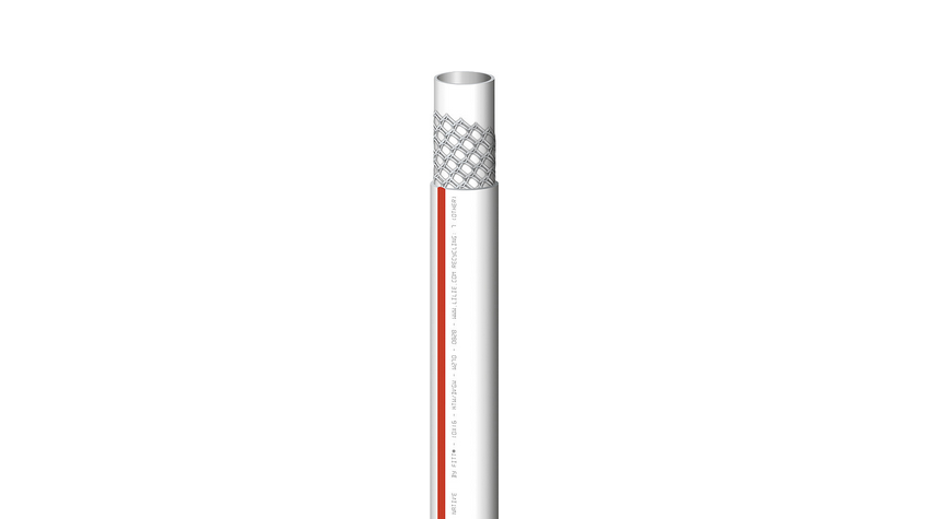 Wasserschlauch Trinkwasser weiß/rot Druckschlauch 10mm innen je Meter 300f254-3 NEU