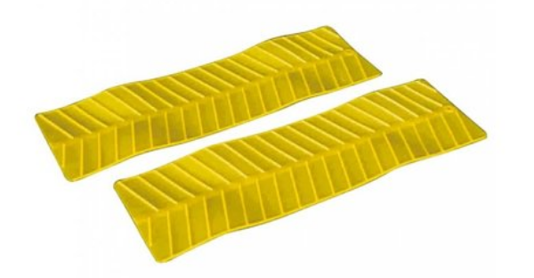 Anfahrhilfe 2 Stück Grip System Anti Rutsch Platten gelb 511380b NEU